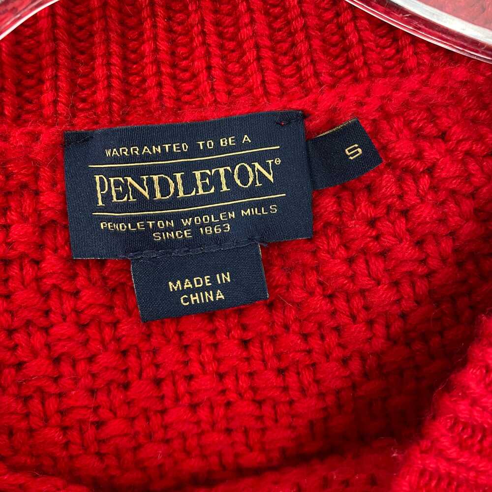 Pendleton Red Wool Cashmere Pullover Crew Neck | … - image 3